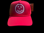 Red “Fresco Smiley” Trucker Hat