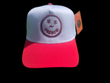 White/Red “Smiley” Two-tone Hat